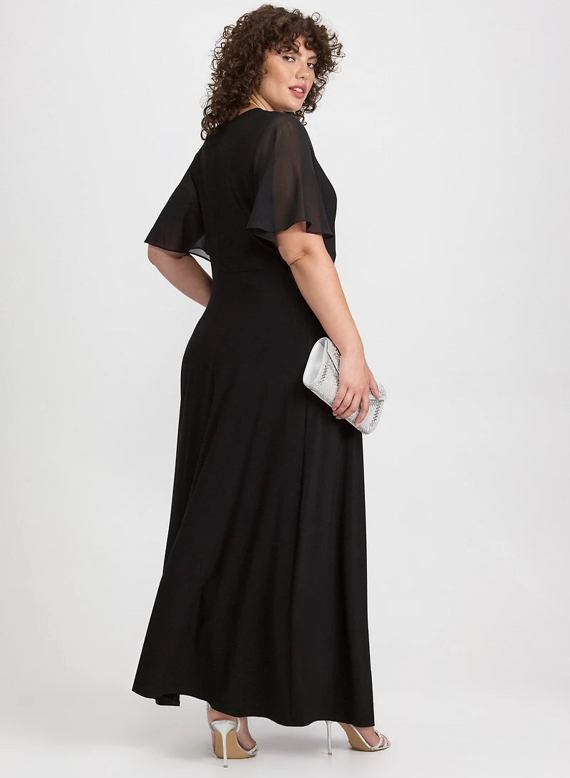 Jersey Slit Dress