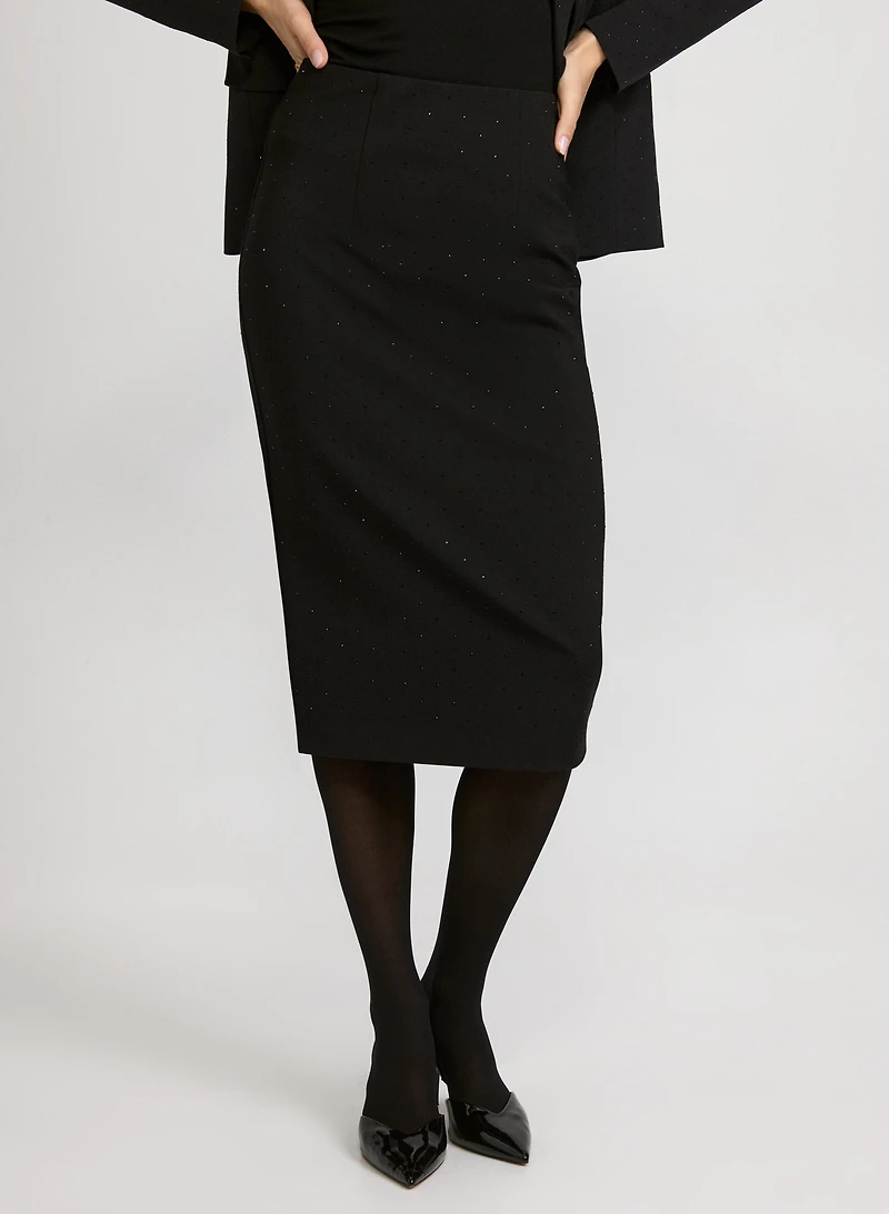 Rhinestone Pencil Skirt