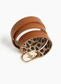 Ceinture à motif léopard