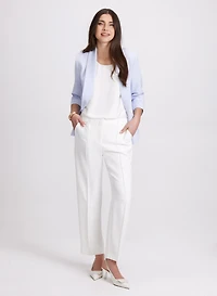 Open Twill Jacket & Straight-Leg Pants