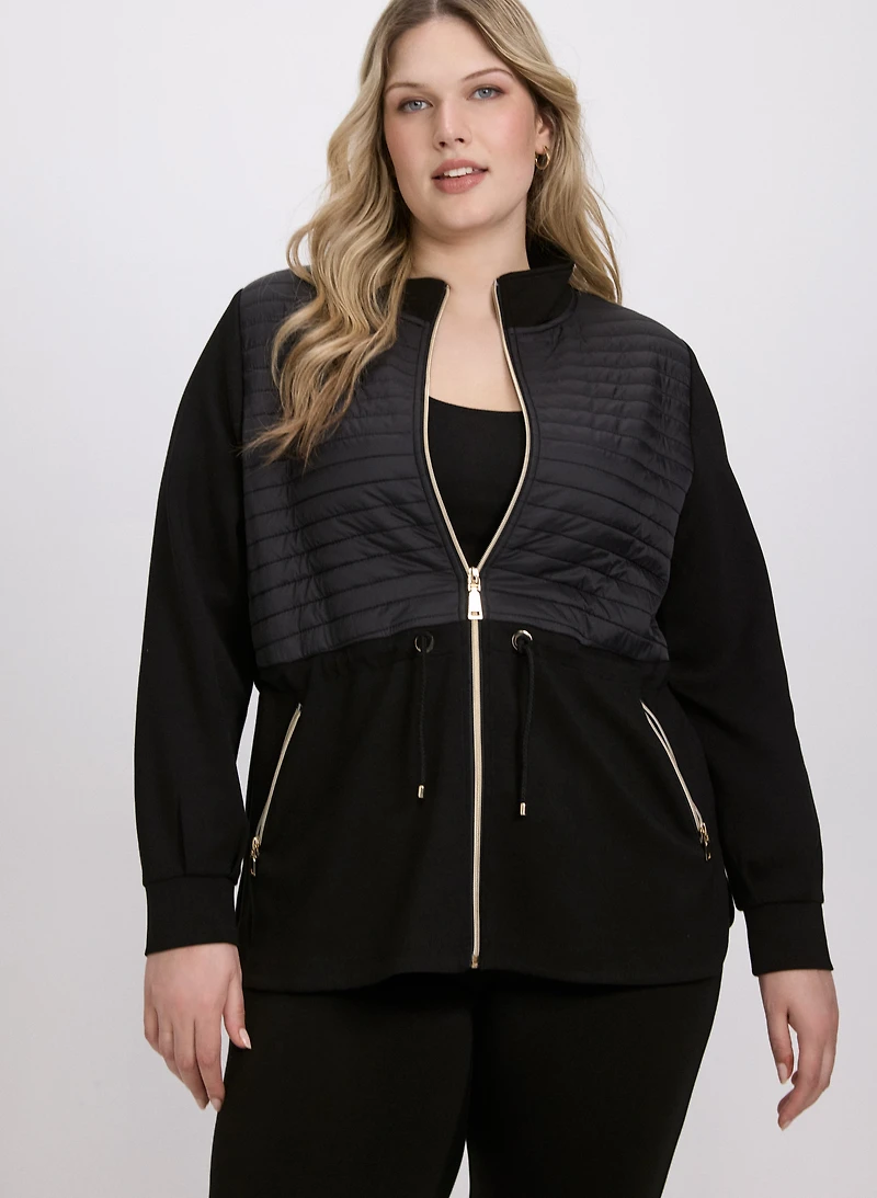 Veste matelassée à fermeture éclair