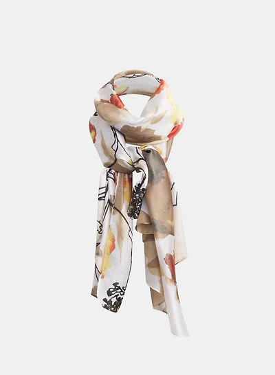 Floral Print Scarf