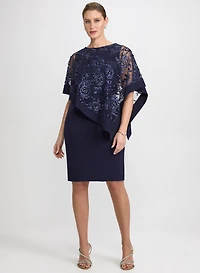 Floral Capelet Dress