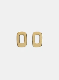 Hollowed Rectangular Earrings