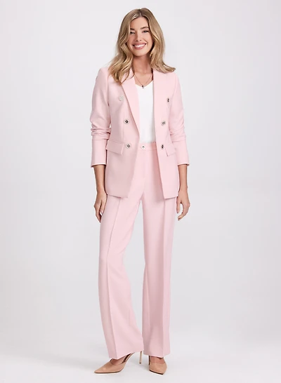 Blazer à effet de double boutonnage et pantalon Olivia à jambe large