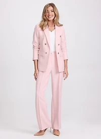 Blazer à effet de double boutonnage et pantalon Olivia à jambe large