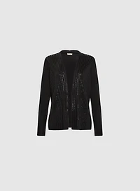 Long Sleeve Sequin Cardigan
