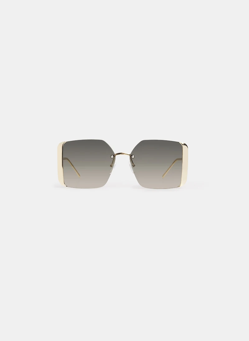 Lunettes de soleil à forme carrée