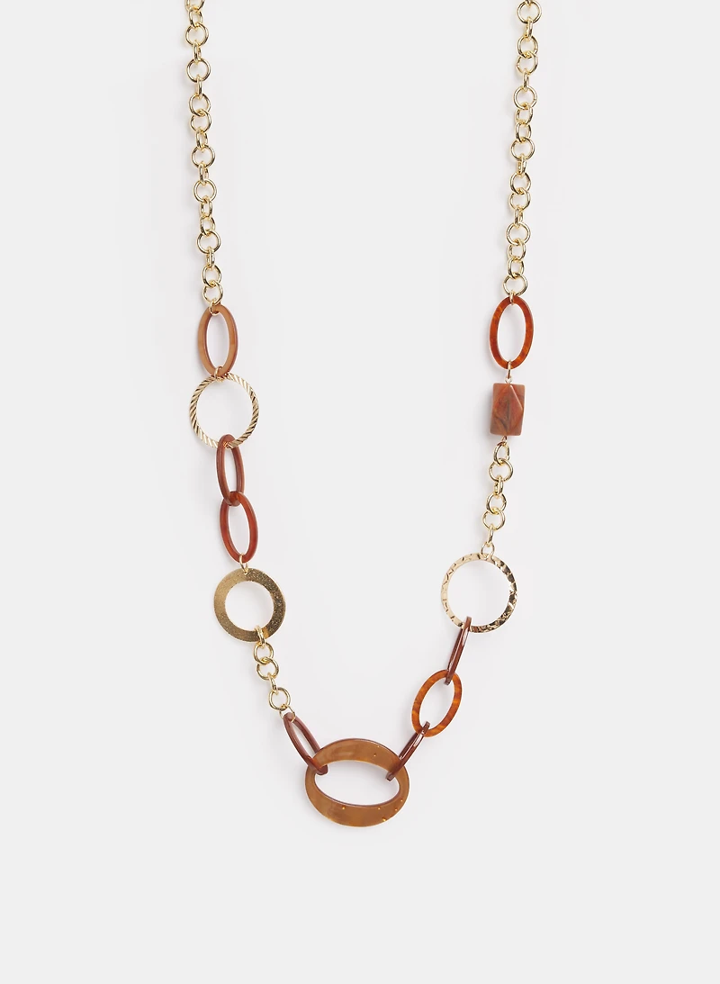 Resin Link Necklace