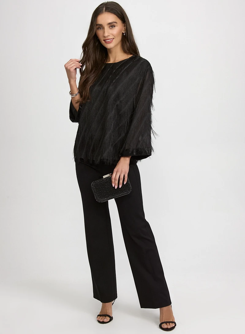 Fringe Embellished Blouse