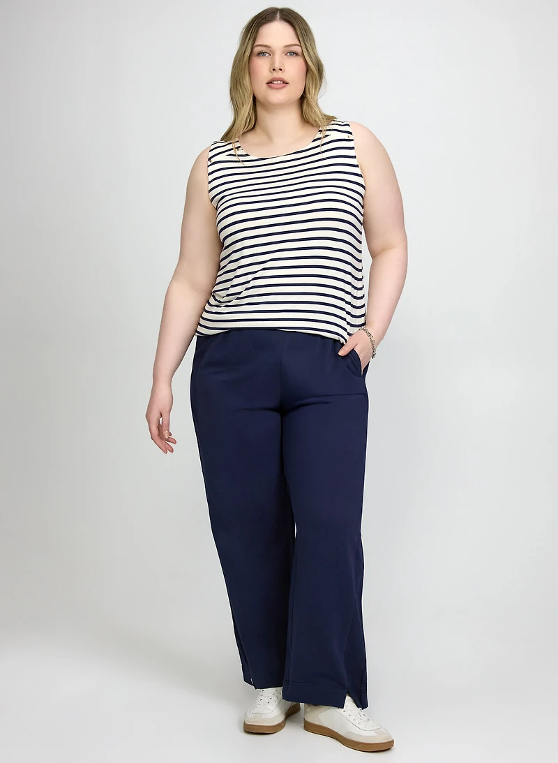 Pantalon large à enfiler