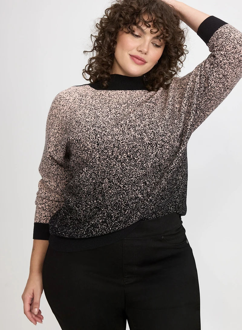 Gradient Dot Motif Sweater
