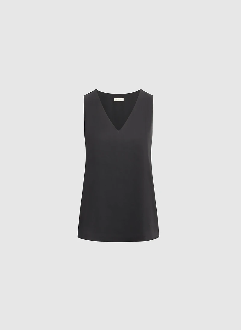 Satin Sleeveless Blouse