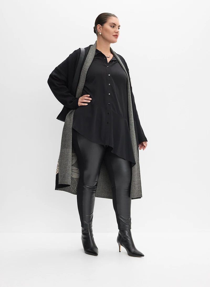 Blouse à ourlet asymétrique
