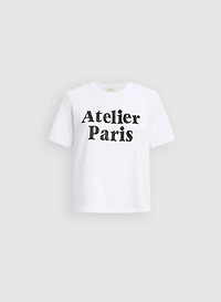 T-shirt à imprimé « Atelier Paris