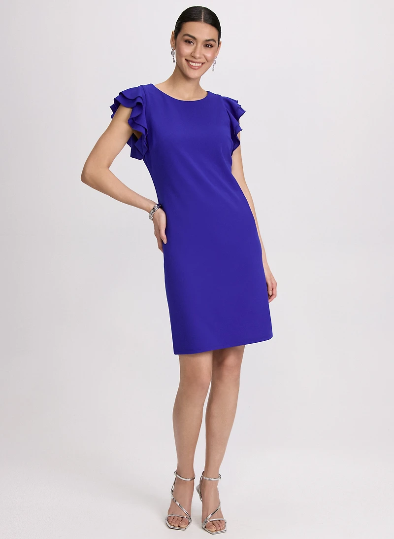 Ruffle Sleeve Dress