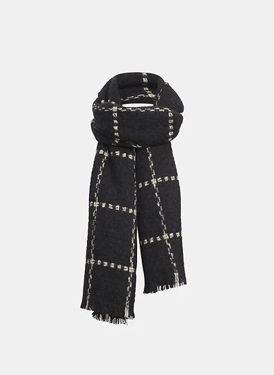 Foulards à carreaux surpiqués 