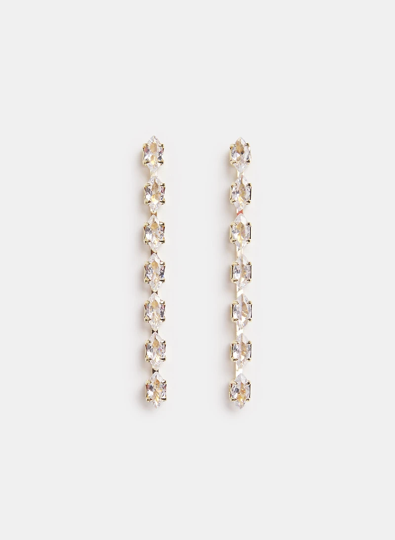 Cubic Zirconia Drop Earrings
