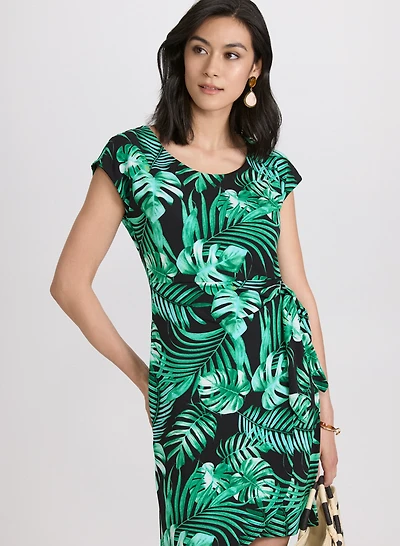 Palm Print Dress