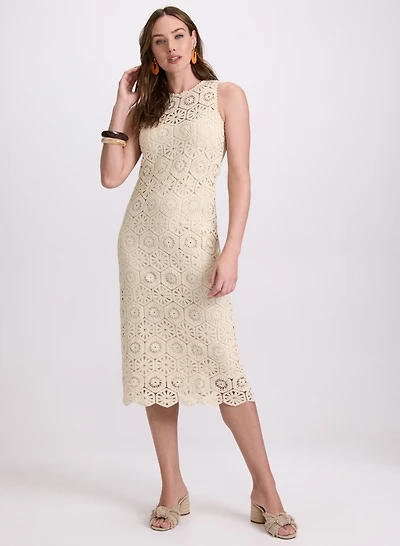 Robe midi en crochet