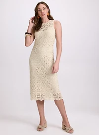 Robe midi en crochet