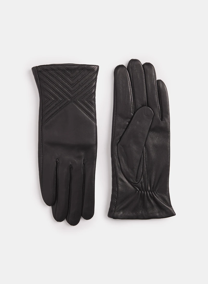 Embossed Sheepskin Gloves