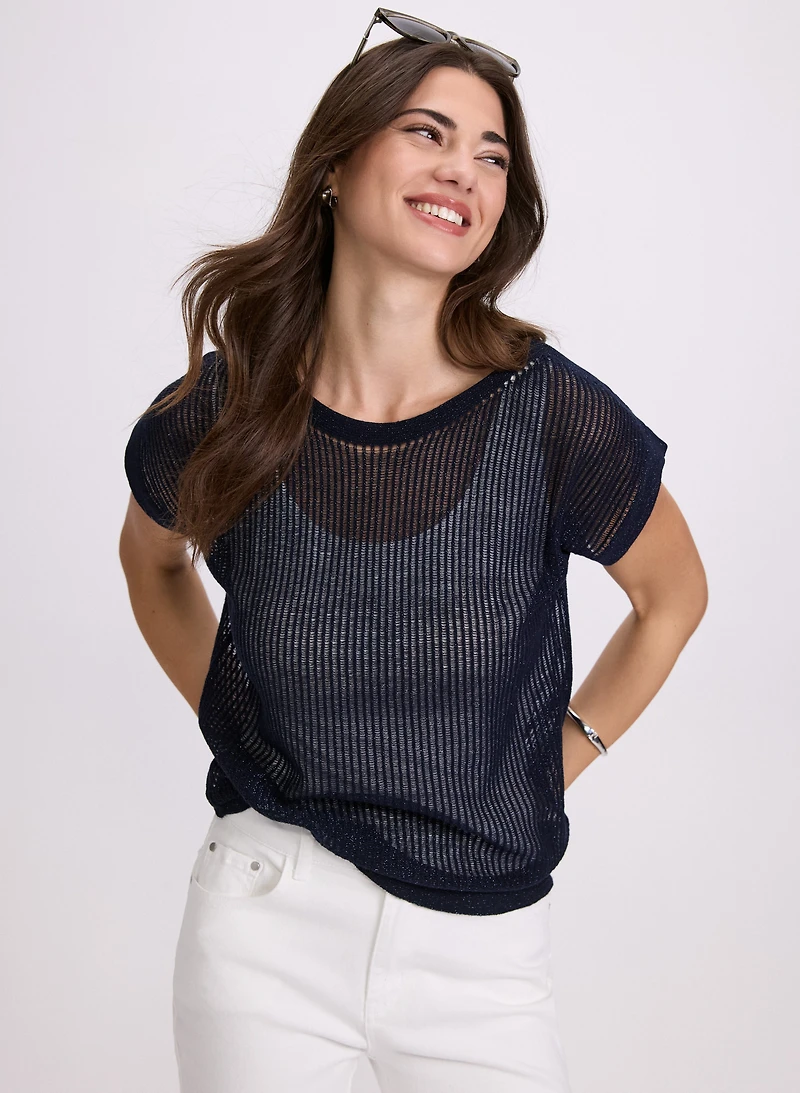 Pull à manches courtes