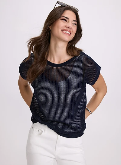 Pull à manches courtes
