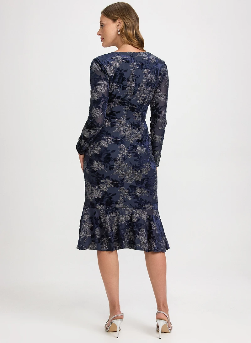 Floral Velvet Dress