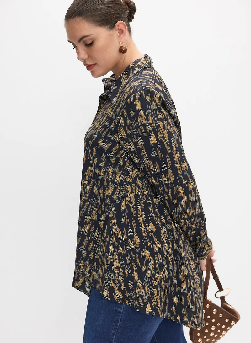 Blouse à motif abstrait