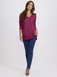 Lurex V-Neck Sweater