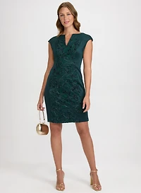 Embroidered Panel Dress