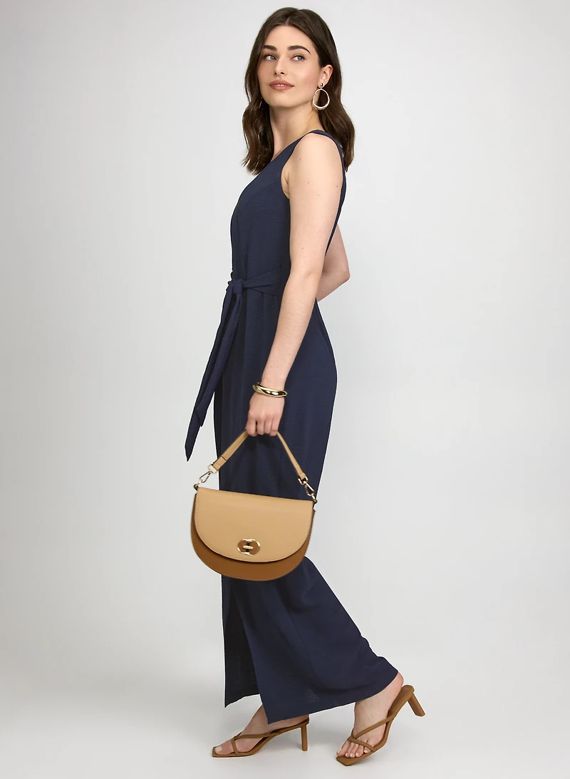 Sleeveless Overlay Jumpsuit