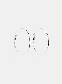 Boucles d'oreilles en anneaux larges texturés