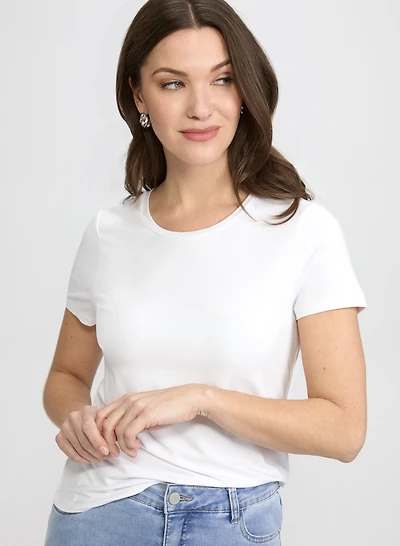 T-shirt en mélange de coton