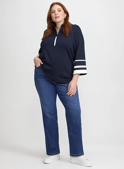 Half-Zip Scuba Top & Half-Zip Scuba Top