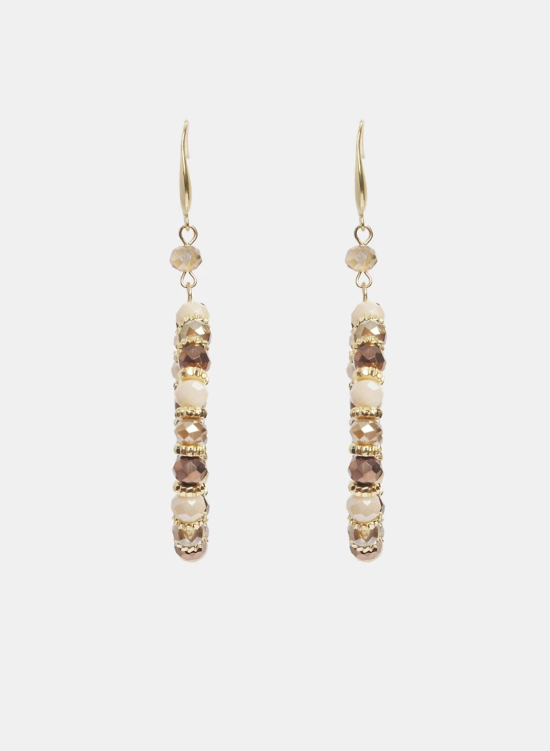 Boucles d'oreilles en anneaux a billes