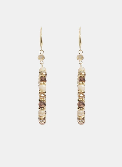 Boucles d'oreilles en anneaux a billes