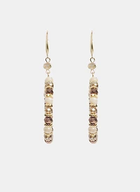 Boucles d'oreilles en anneaux a billes