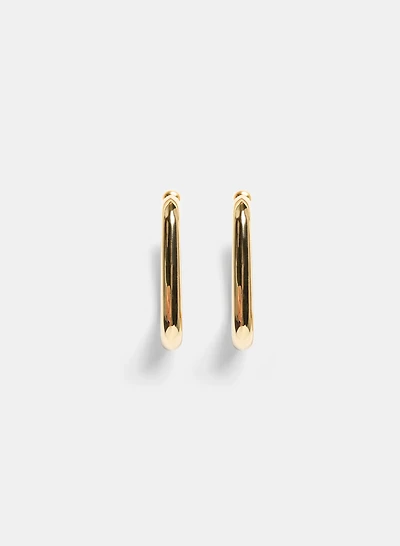 Boucles d'oreilles en anneaux rectangulaires