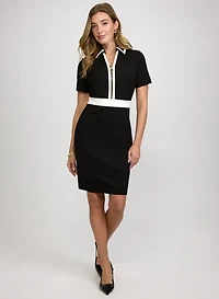 Fitted Contrast Dress