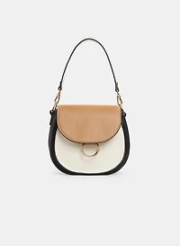 Colour Block Saddle Bag