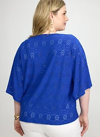 Eyelet Embroidered Top