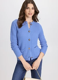 Cardigan en tricot textur