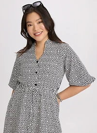 Robe à motif géométrique