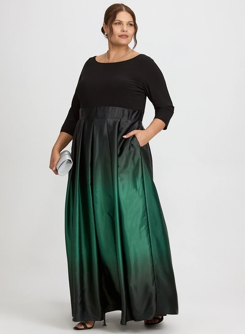 Satin Ombre Dress
