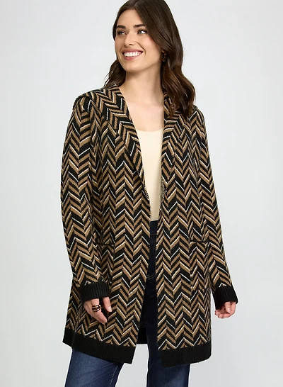 Cardigan en mélange de laine