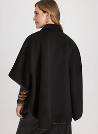 Wool-Blend Poncho