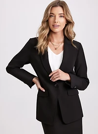 Notched Collar Blazer