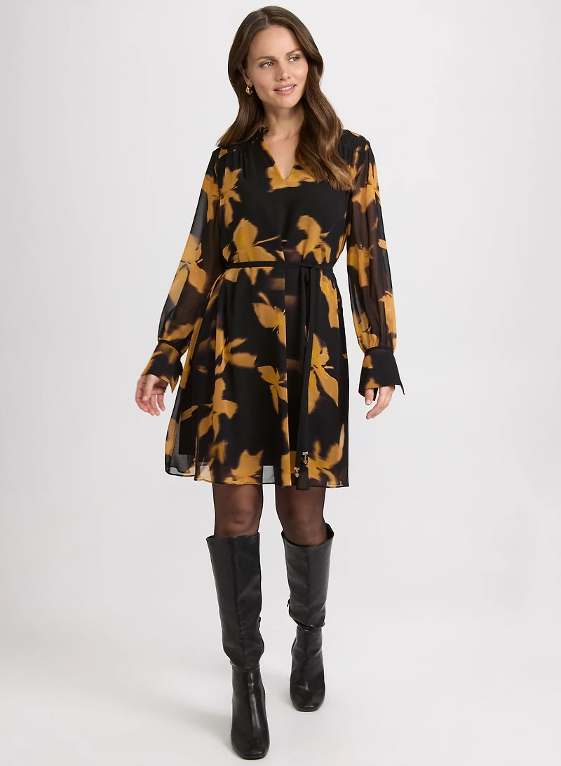 Floral Chiffon Dress